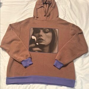 Taylor Swift Artistic Brown and Purple Sweatshirt